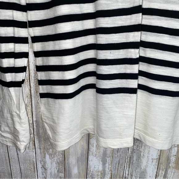 NWT Loft Striped Sequin Embellished Blouse - Picture 3 of 5